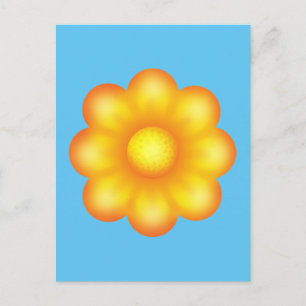 Cute Yellow Flower Postcard
