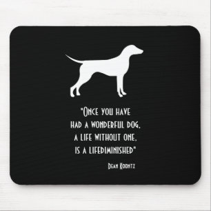 Cute yellow green Dean Koontz quote dog Case-Mate Mouse Mat