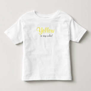 Cute Yellow Is My Colour Toddler T-Shirt