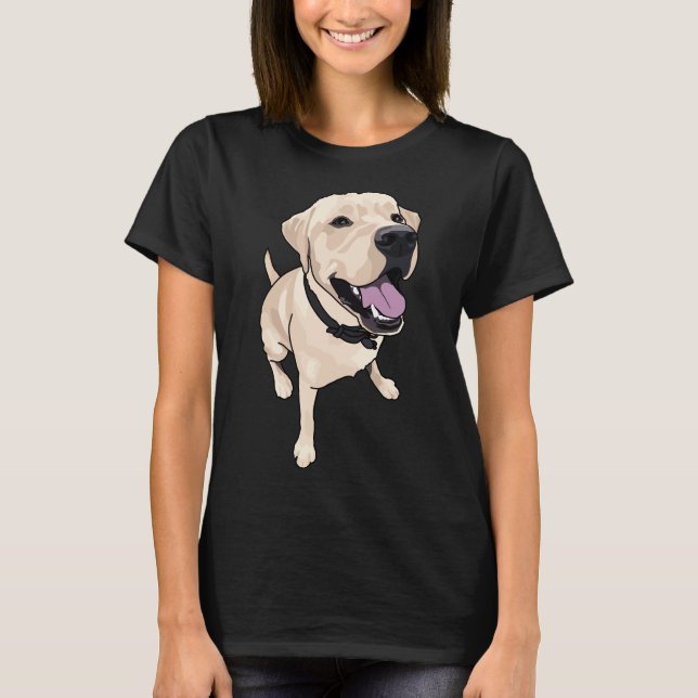Cute Yellow Lab    T-Shirt (Front)