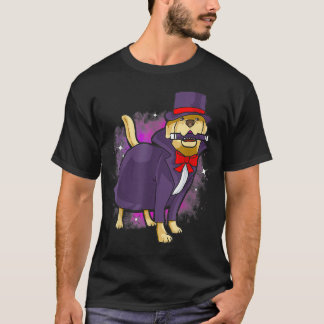 Cute Yellow Labrador Retriever Dog Magician Gifts  T-Shirt