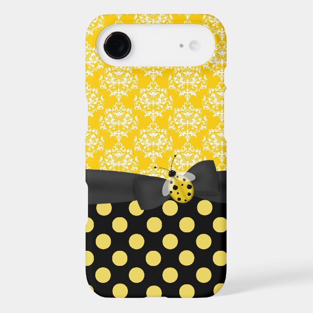 Cute Yellow Ladybug iPhone 6 Plus case (Back)