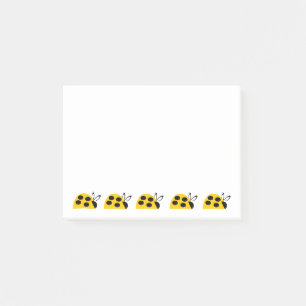 Cute Yellow Ladybug Post-it Notes
