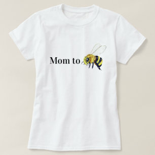 Cute Yellow Mum to Be Honey Bee New Mother T-Shirt