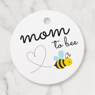 Cute Yellow Mum To Bee Favour Tags