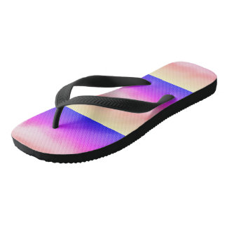 Cute YELLOW PUPLE Modern Woman Flip Flops