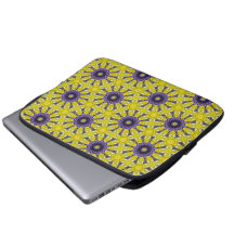 Cute Yellow Purple Kaleidoscope Geometric Pattern