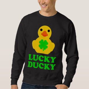 Cute Yellow Rubber Duck Four Leaf C St Patrick's D Sweatshirt