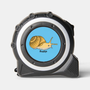 Cute yellow snail cartoon illustration 1
