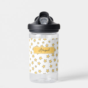 Cute Yellow Stars Pattern Kids Water Bottle