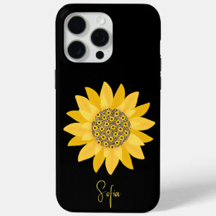 Cute Yellow Sunflower Floral Mother's Day iPhone 15 Pro Max Case