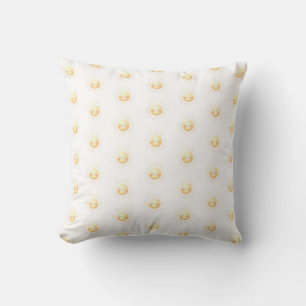 Cute Yellow Sunshine Boho Whimsical Kids Nursery Cushion