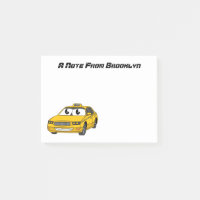 Cute yellow taxi fun cartoon illustration