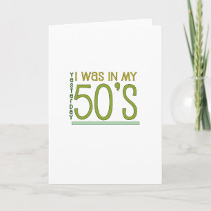 Cute, "Yesterday" 60th Birthday Card