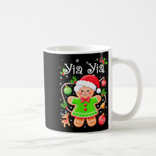 Cute Yia Yia Gingerbread Family Matching Christmas Coffee Mug