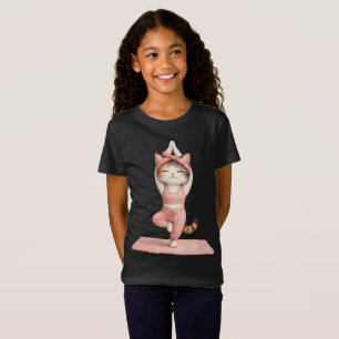 Cute Yoga Cat T-Shirt