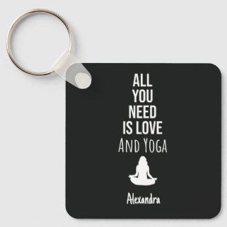 Cute Yoga Gifts For Yogi Lover Personalized Key Ring