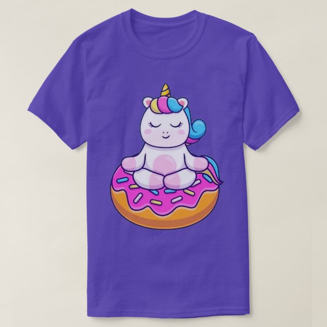 Cute Yoga UnicornYoga mat Flexibility Funny Yoga M T-Shirt (Design Front)