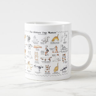 Cute yogi cats jumbo coffee mug