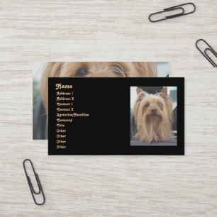 Cute Yorkie Business Card