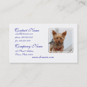 Cute Yorkie Business Card