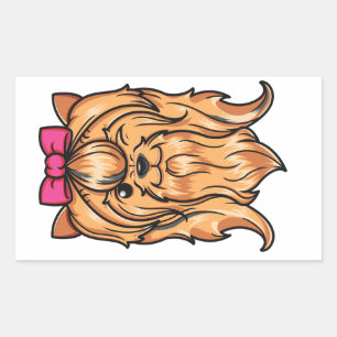Cute Yorkie Dog Sticker