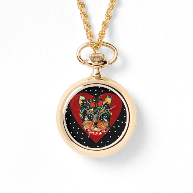 Cute Yorkie Poo  Watch (Front)