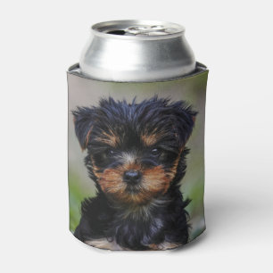 Cute Yorkie Puppy Can Cooler