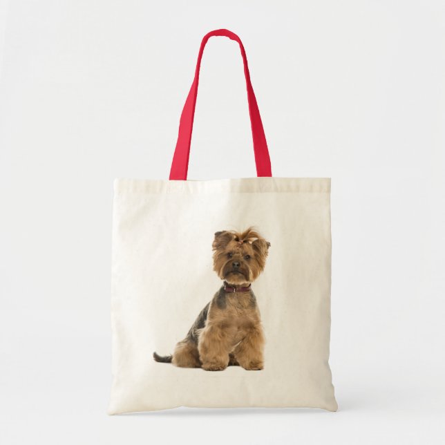 Cute Yorkie Puppy Dog Lover Gift Yorkshire Terrier Tote Bag (Front)