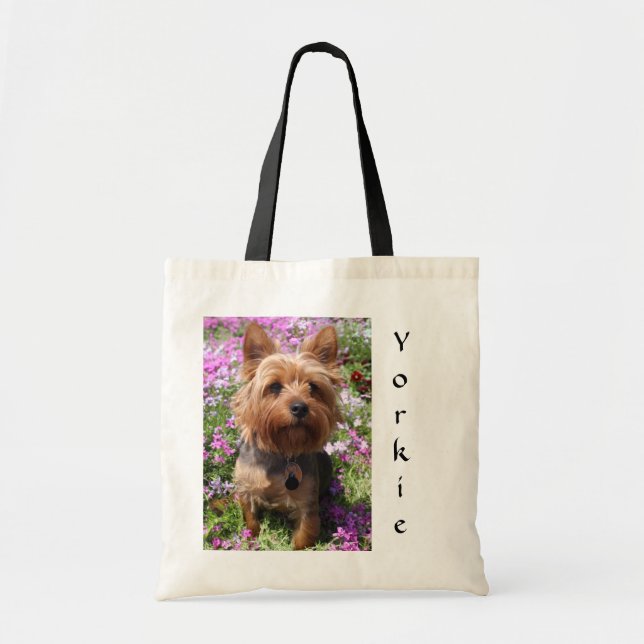 Cute Yorkie Puppy Dog Mom Yorkshire Terrier  Tote Bag (Front)