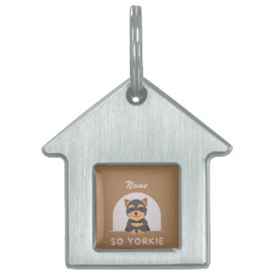 Cute yorkier Yorkshire Terrier Dog Pet Animals Lov ID Tag
