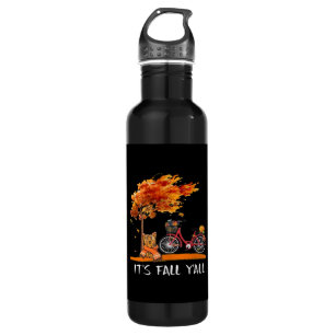 Cute Yorkshire Autumn Kawaii Yorkie It’s Fall Y’al 710 Ml Water Bottle