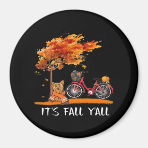 Cute Yorkshire Autumn Kawaii Yorkie It’s Fall Y’al Magnet
