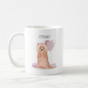 Cute Yorkshire Terrier Birthday Coffee Mug