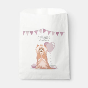 Cute Yorkshire Terrier Birthday Favour Bags