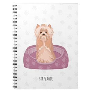 Cute Yorkshire Terrier Birthday Notebook