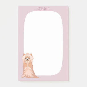 Cute Yorkshire Terrier Birthday Post-it Notes