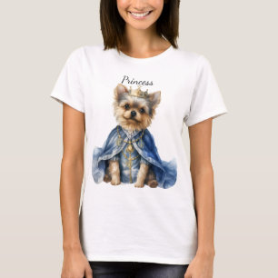 CUTE YORKSHIRE TERRIER DOG DRESSED REGAL CLOTHES T-Shirt