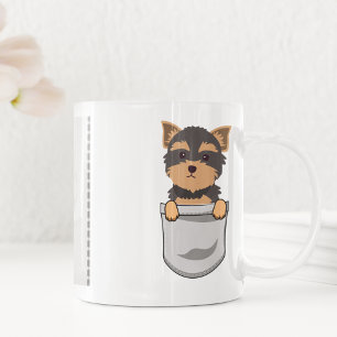 Cute Yorkshire Terrier for Dog Lover Dog Trainer Coffee Mug