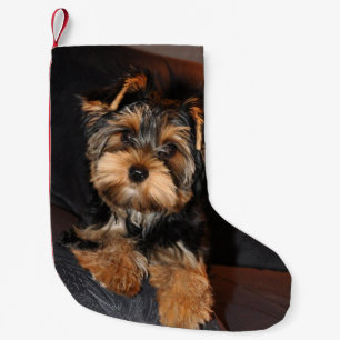 Cute Yorkshire Terrier Yorkie Puppy Dog Small Christmas Stocking