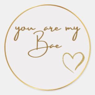 Cute You Are My Bae sticker