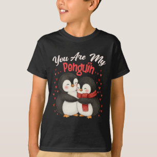 Cute You Are My Penguin Couple Funny Valentines Da T-Shirt