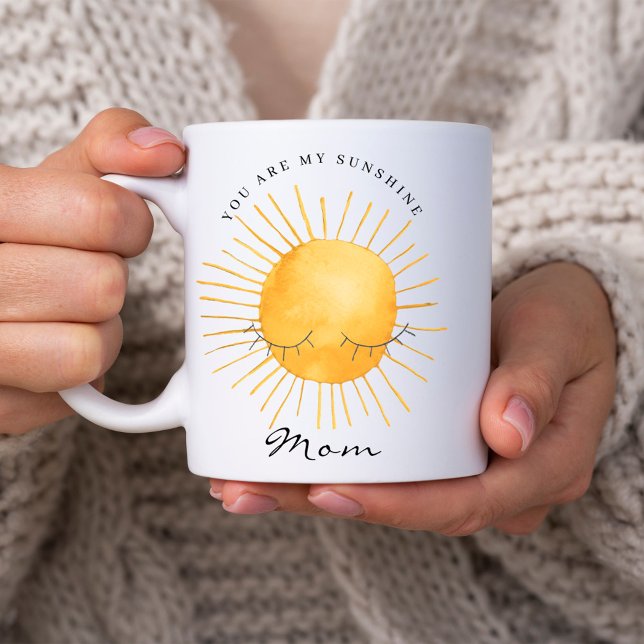 Cute You Are My Sunshine, Mom Keepsake Quote Coffee Mug (Creator Uploaded)