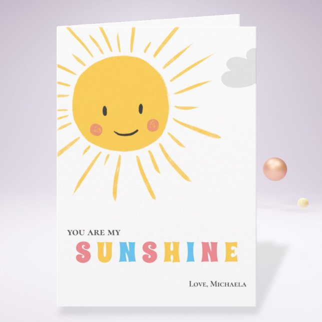 Cute You are my Sunshine Sun Illustration Card (Creator Uploaded)