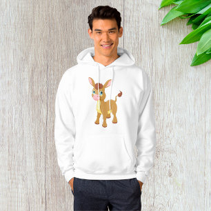 Cute Young Donkey with Big Blue Eyes Hoodie