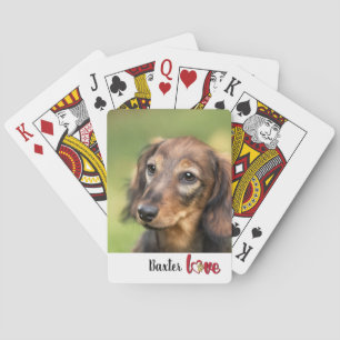 Cute Your Dog Photo Playing Cards