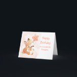Cute You're a Star Fox Fun Birthday Grandson Card<br><div class="desc">Cute Little Fox Animal  and inside quote,  "You're a star in every way and I love you more each day."  Birthday Grandson</div>