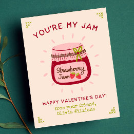 Cute You're My Jam Classroom Valentine's Day Photo Card