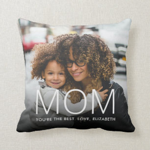Cute You're the Best MOM Mother's Day 2 Photo Cushion