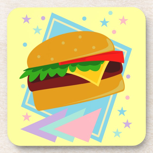 Cute Yummy Burger Coaster (Front)